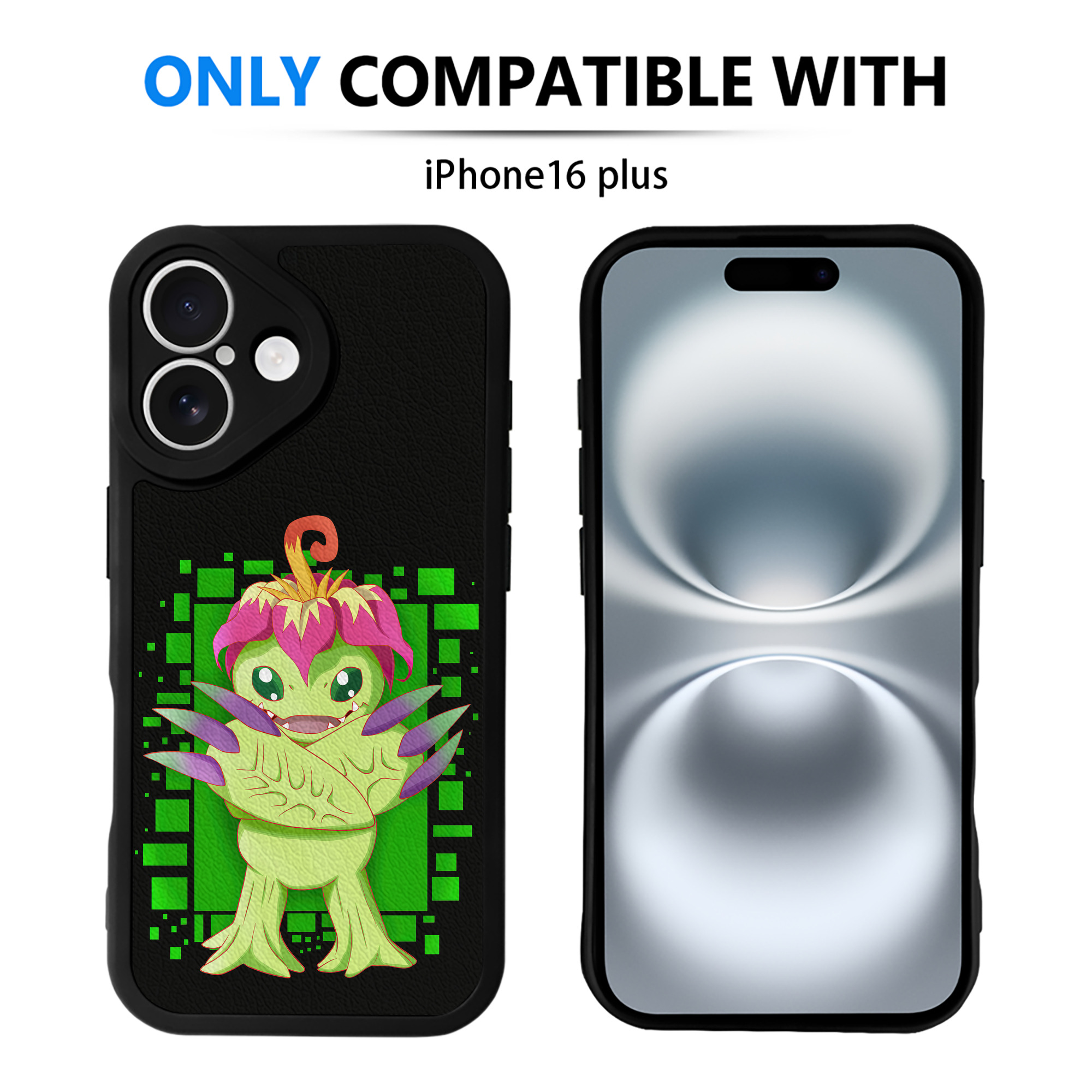 （画像用） Digimon デジタルモンスター/デジモン 【iPhone 16シリーズ対応】シリコンスマホケース（レザー調） 材質：シリコン